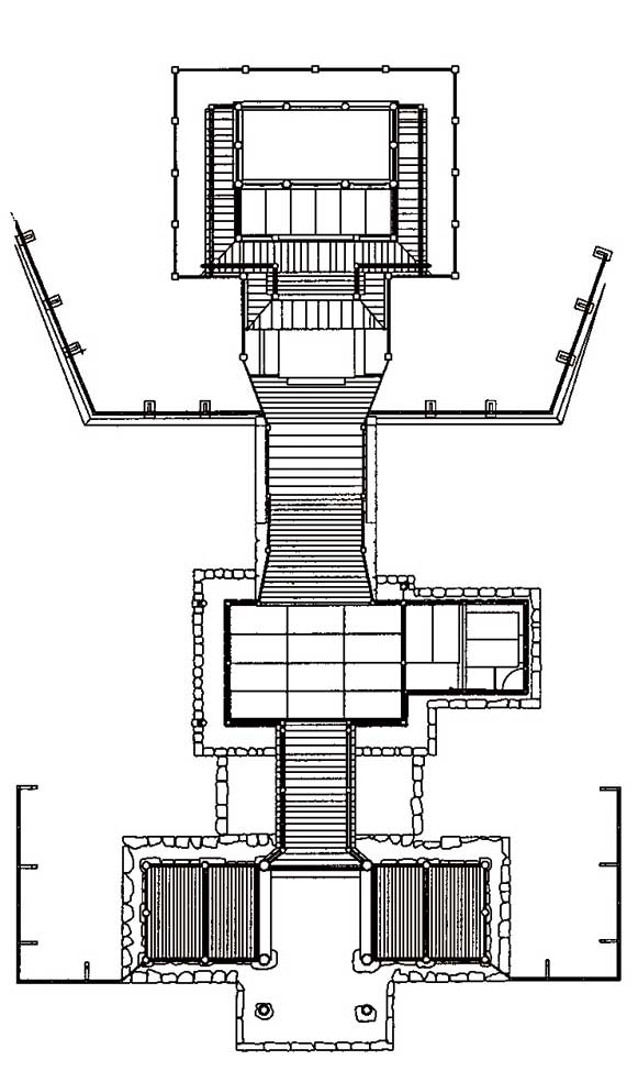 鷲原八幡宮平面図の画像