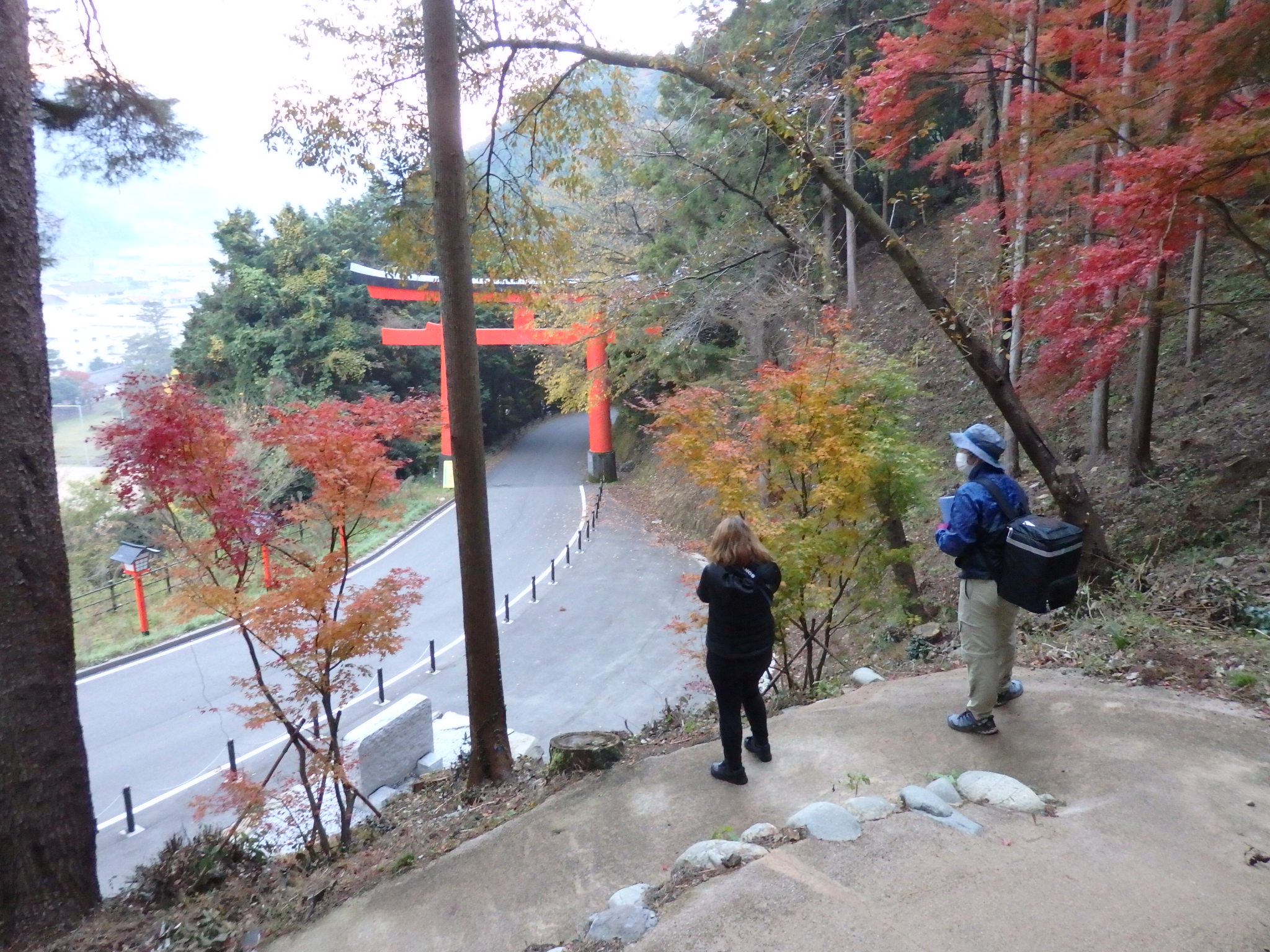中国自然歩道「津和野モデルコース」の歩道入口付近の写真